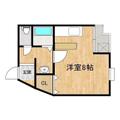川口ビル ２０１ ワンルームの間取り図
