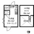 フェリスパッション 1階 ワンルームの間取り図