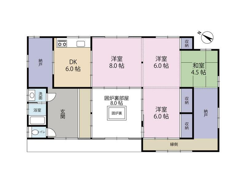 1-story building, 5SDK in Nose, Nagahama City (Kawagoe Station)