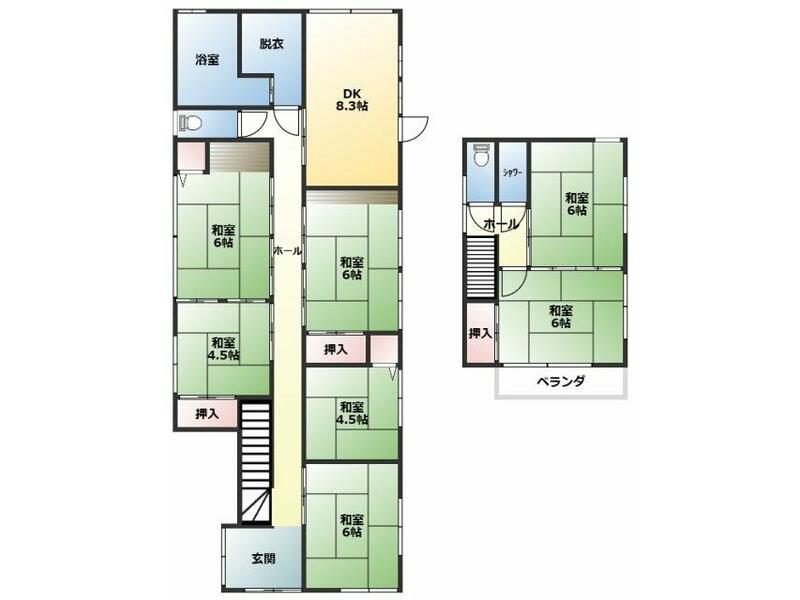 Fujioka City, Oniishi (Danso Station) 2-story building 7DK