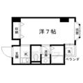 京都市中京区 小川通三条下る猩々町（烏丸御池駅） 3階 １Kの間取り図