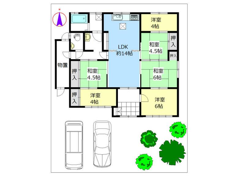 Ichinomiya City, Myouji Aza Ebata 1-story 6LDK