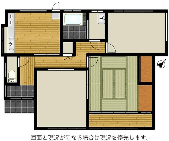 Nishikoyodai 2-chome, Minami-ku, Okayama City (near Sakagawa Station) Single-story house, 3DK &mdash; photo 1