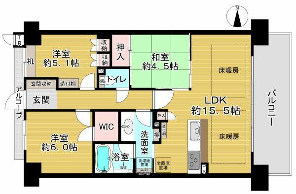 クオーレブラン武庫之荘 5階 ３ｌｄｋ 尼崎市の中古マンション アットホーム マンション購入の情報