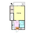 コーポ平和台 ２０３ １Kの間取り図