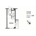 パレ・ドール淵野辺 ３０５ ワンルームの間取り図