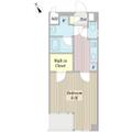 グランプラス白楽 ０２０８ １Kの間取り図
