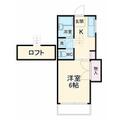 ハウスみのり 1階 １DKの間取り図