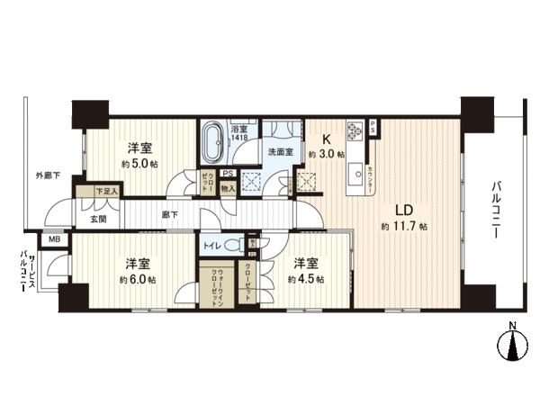 アットホーム クレアホームズ北綾瀬 1階 ３ｌｄｋ 足立区の中古マンション マンション購入の情報
