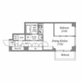 ラ・ステージ坂町 ０１０２ ワンルームの間取り図