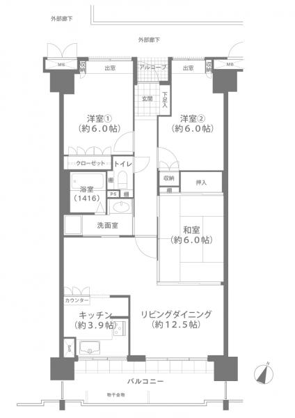 アットホーム サーパス津高台通り三番館 2階 3ldk 岡山市北区の中古マンション マンション購入の情報 アットホーム サーパス津高台通り三番館 2階 3ldk 岡山市北区の中古マンション マンション購入の情報