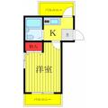 コスモ和光Ⅶ ３０１ １Kの間取り図