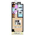 世田谷区 羽根木１丁目（下北沢駅） 2階 １Kの間取り図