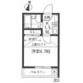フローラ　Ⅱ ２０３号室 １Kの間取り図