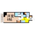 ディアレイシャス東別院 4階 １Kの間取り図