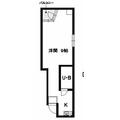 ｆビル金山 304 １Kの間取り図