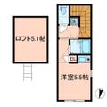イルミナハイム笹塚 2階 ワンルームの間取り図