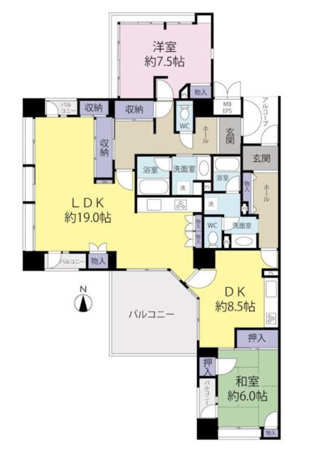 アットホーム ビュータワーズ向陽台 2階 ２ｌｄｋ 稲城市の中古マンション マンション購入の情報