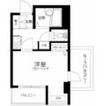 港区 東麻布３丁目（麻布十番駅） 2階 １Kの間取り図