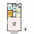 ミズカ　ラフィット １０６ １Kの間取り図