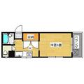 熊本市中央区 南坪井町（藤崎宮前駅） 5階 ワンルームの間取り図