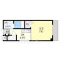 吹田市 内本町１丁目（吹田駅） 6階 １DKの間取り図