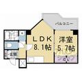 京都市中京区 油小路通御池上る押油小路町（烏丸御池駅） 3階 １DKの間取り図