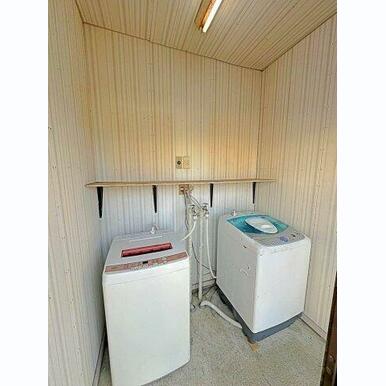 共用洗濯機を無料で使用できます