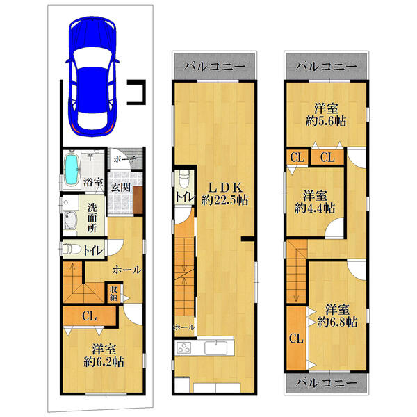 アットホーム 大阪市淀川区 東三国１丁目 東三国駅 3階建 ３ｌｄｋ 大阪市淀川区の新築一戸建て 提供元 センチュリー21株式会社エムズ 一軒家 家の購入