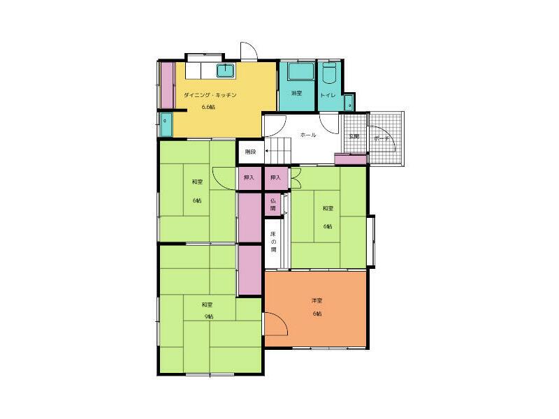 2-story, 6DK, Moidzuka Town, Nagasaki City