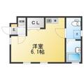 アネックス向井町 1階 ワンルームの間取り図