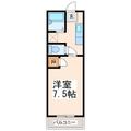 メゾンＫ 2階 １Kの間取り図