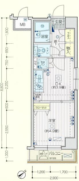アットホーム ガラ シティ蔵前 803 １ｄｋ 提供元 株 ハウスフレンド 台東区の賃貸マンション
