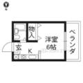 サンハイツ浅野 ４０３ １Kの間取り図