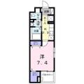 岡山市北区 東古松３丁目（大元駅） 3階 １Kの間取り図