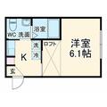 アルサーヴ千葉 ３０１ １Kの間取り図