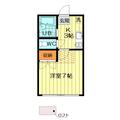 つばさⅡ 102 １Kの間取り図