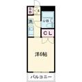杉並区 方南１丁目（笹塚駅） 2階 １Kの間取り図