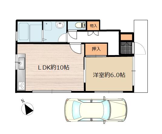 アットホーム 金子貸家 1階 １ｌｄｋ 提供元 有 武蔵野不動産 印西市の賃貸アパート