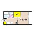 岡山市北区 宿（備前原駅） 2階 １Kの間取り図