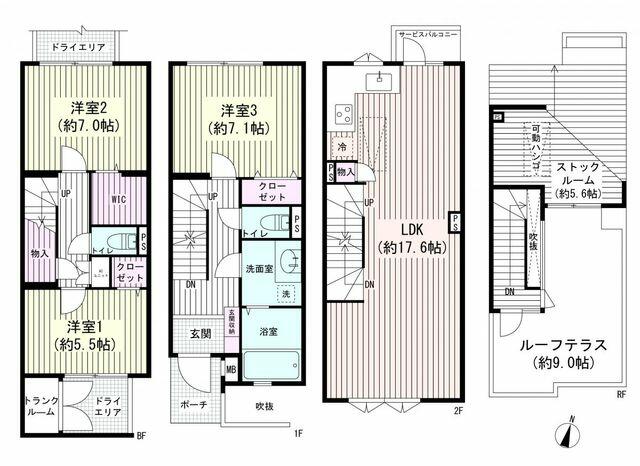 アットホーム セボンフォンテーヌ荻窪 1階 2階部分 ３ｌｄｋ 杉並区の中古マンション マンション購入の情報