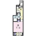 フォレスタ大和 １０６ １Kの間取り図