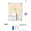 Ｓｏｌｅｉｌ　Ｌｅｖａｎｔ　河田町（ソレイユルヴァン） 1階 ワンルームの間取り図