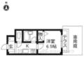 京都市中京区 柳馬場通二条下る等持寺町（烏丸御池駅） 1階 １Kの間取り図