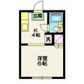 プルミエ駒沢Ｂ １０５ １Kの間取り図