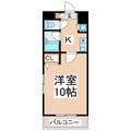 ＯＳガーデン 3階 １Kの間取り図