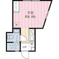 エスポワール上落合 2階 ワンルームの間取り図