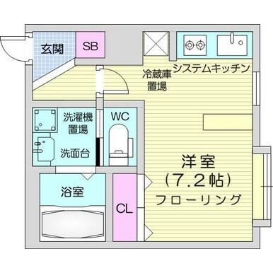 1K、オートロック、システムキッチン、エアコン