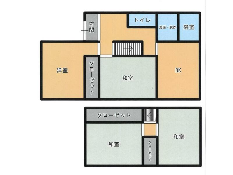 Wakayama City, Rokutani (Rokutani Station) 2-story 4DK