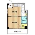 新礒田マンション ２０２ １DKの間取り図